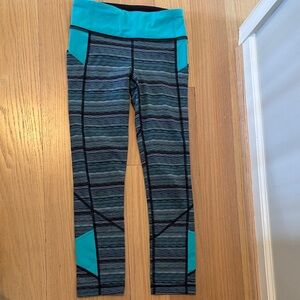 Lululemon Athletica Teal and Gray Leggings
